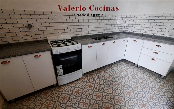 mueble de cocina laqueado blanco